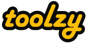Toolzy Logo - 400 x 200 - Amber - Black Outline Bold