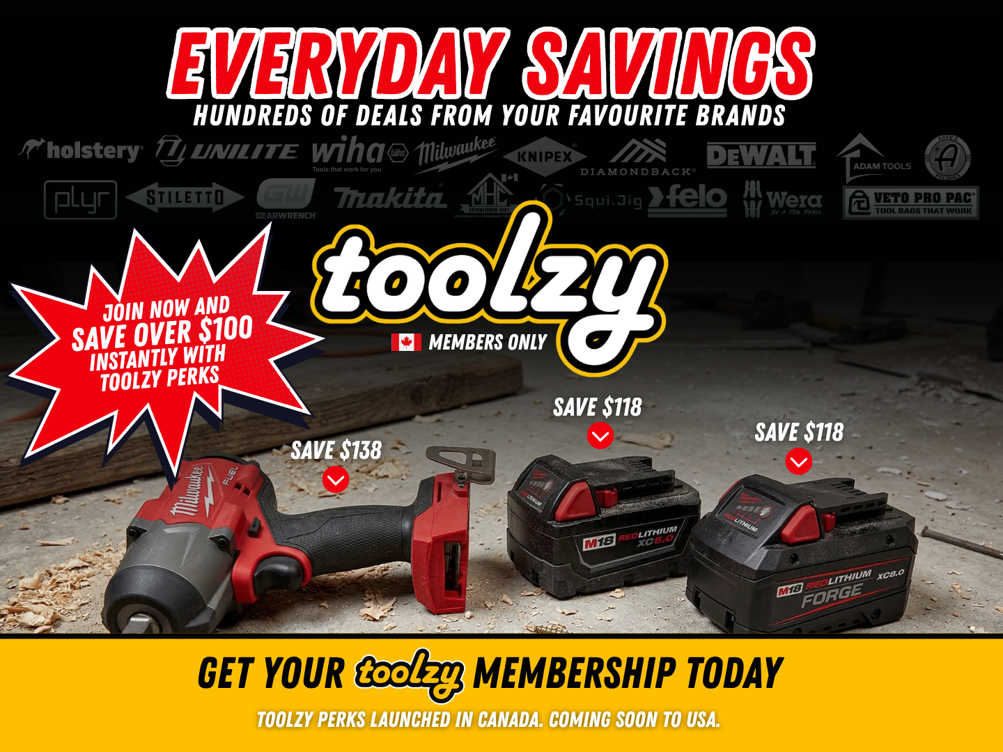 Toolzy Membership Perks Canada Desktop